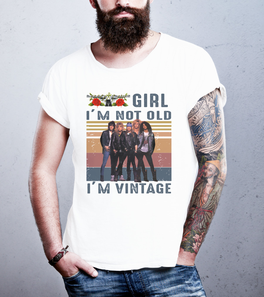Guns N' Roses Girl I'm Not Old I'm Vintage T-Shirt