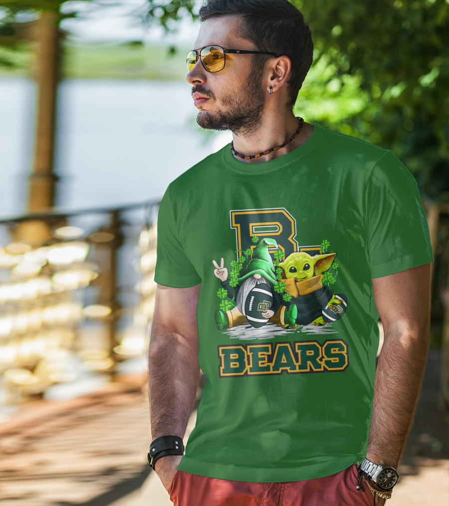 Baylor Bears St. Patrick's Day Football Clover T-Shirt