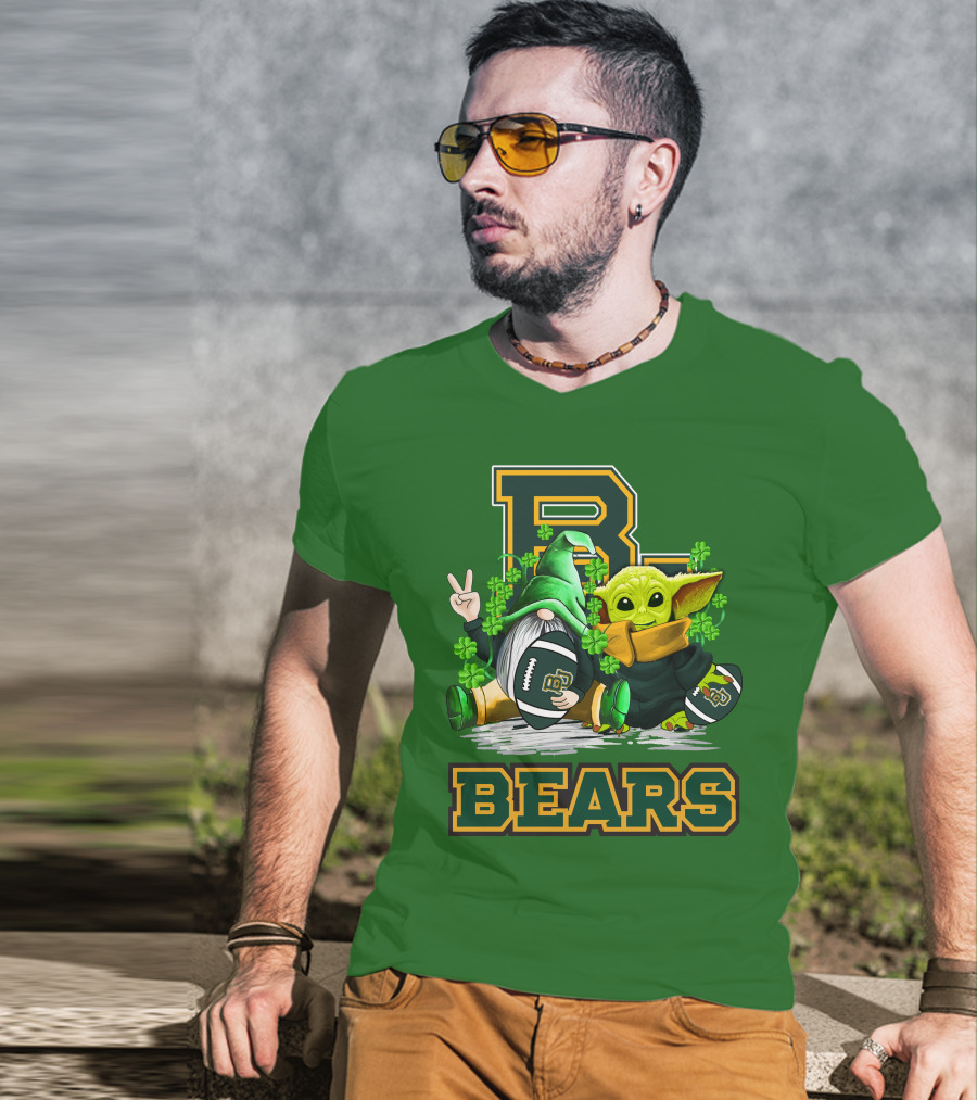 Baylor Bears St. Patrick's Day Football Clover T-Shirt