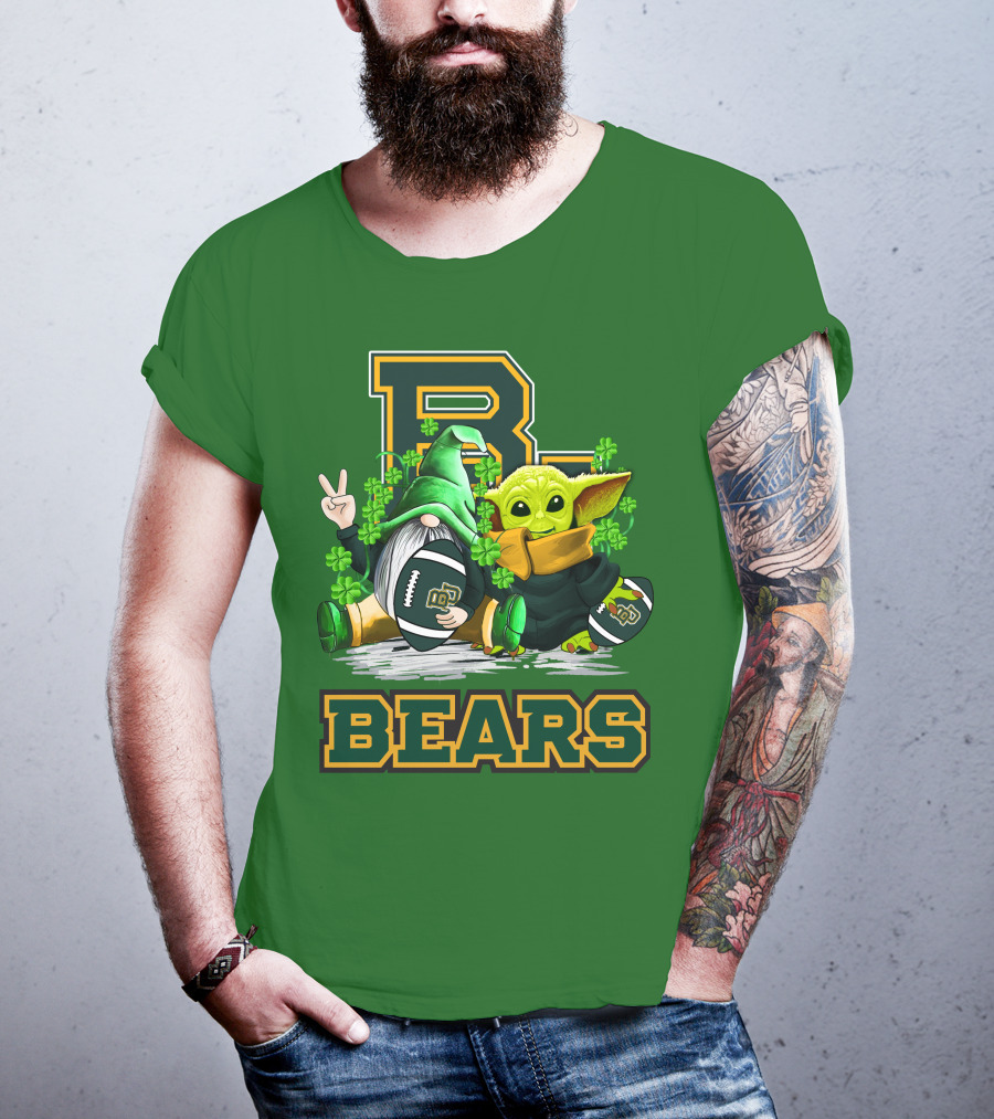 Baylor Bears St. Patrick's Day Football Clover T-Shirt