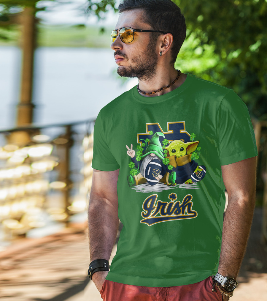 Notre Dame Fighting Irish Football St Patrick's Day Irish T-Shirt