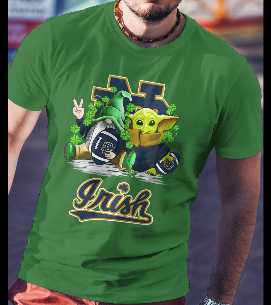 Notre Dame Fighting Irish Football St Patrick's Day Irish T-Shirt