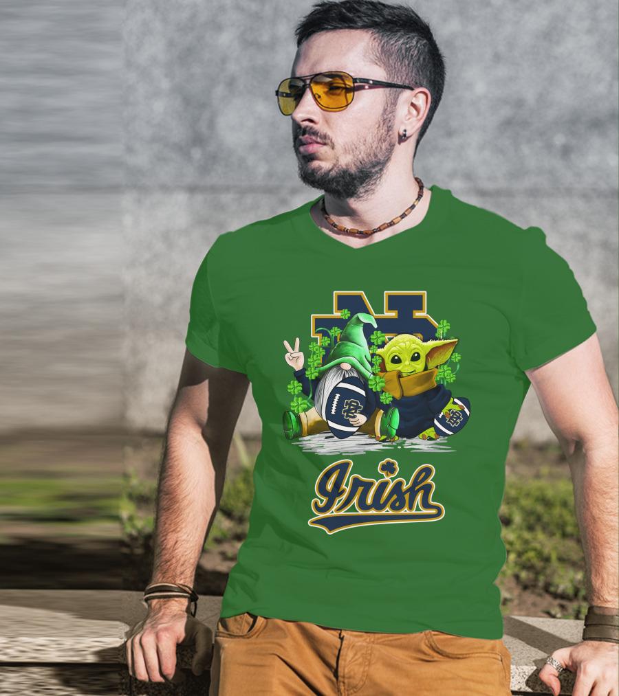 Notre Dame Fighting Irish Football St Patrick's Day Irish T-Shirt