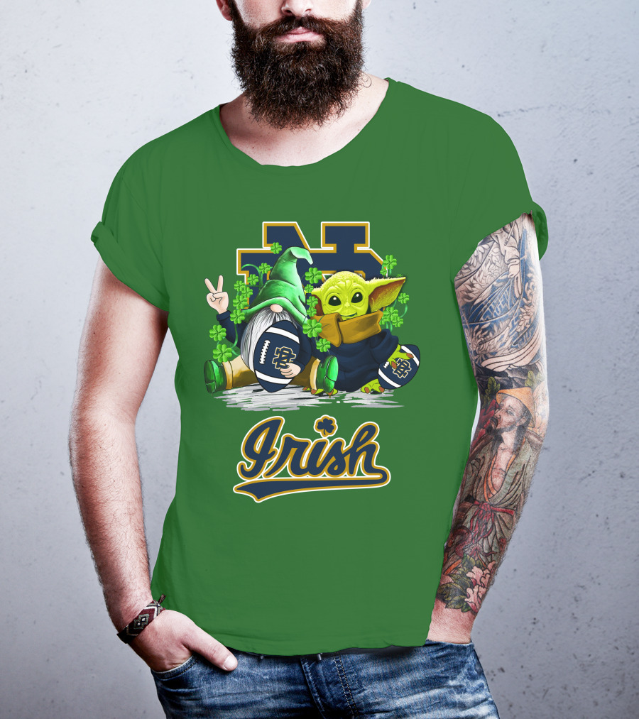 Notre Dame Fighting Irish Football St Patrick's Day Irish T-Shirt
