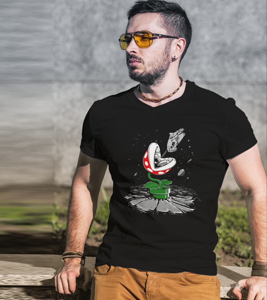 Piranha Strikes Back Space Battle T-Shirt