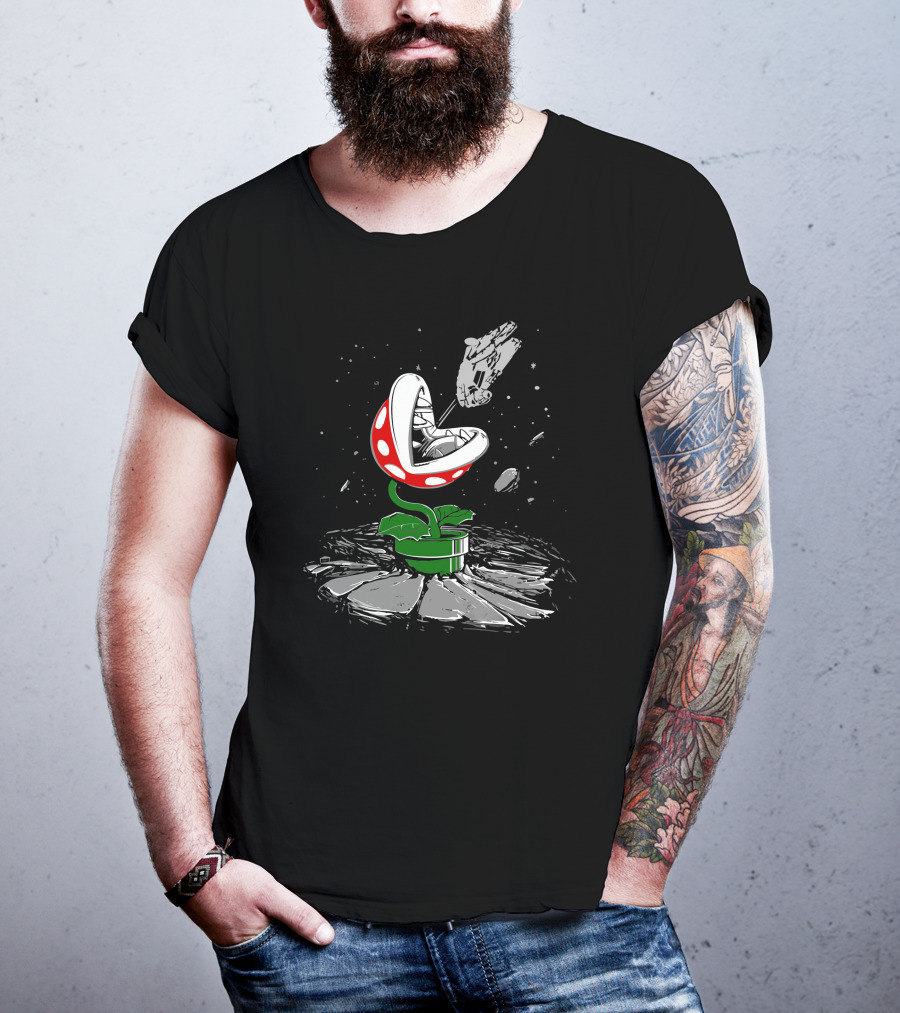 Piranha Strikes Back Space Battle T-Shirt
