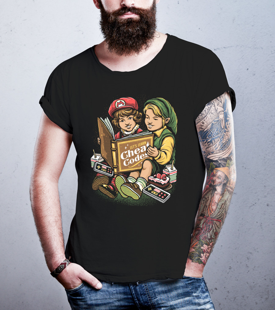 Let's Learn Cheat Codes With Classic Gaming Duo T-Shirt