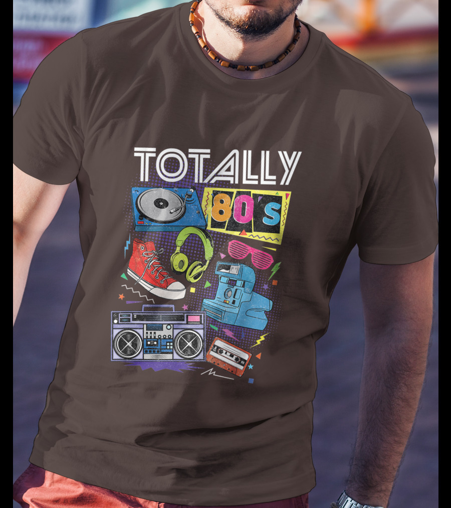 Totally 80s Boombox Cassette Tape T-Shirt