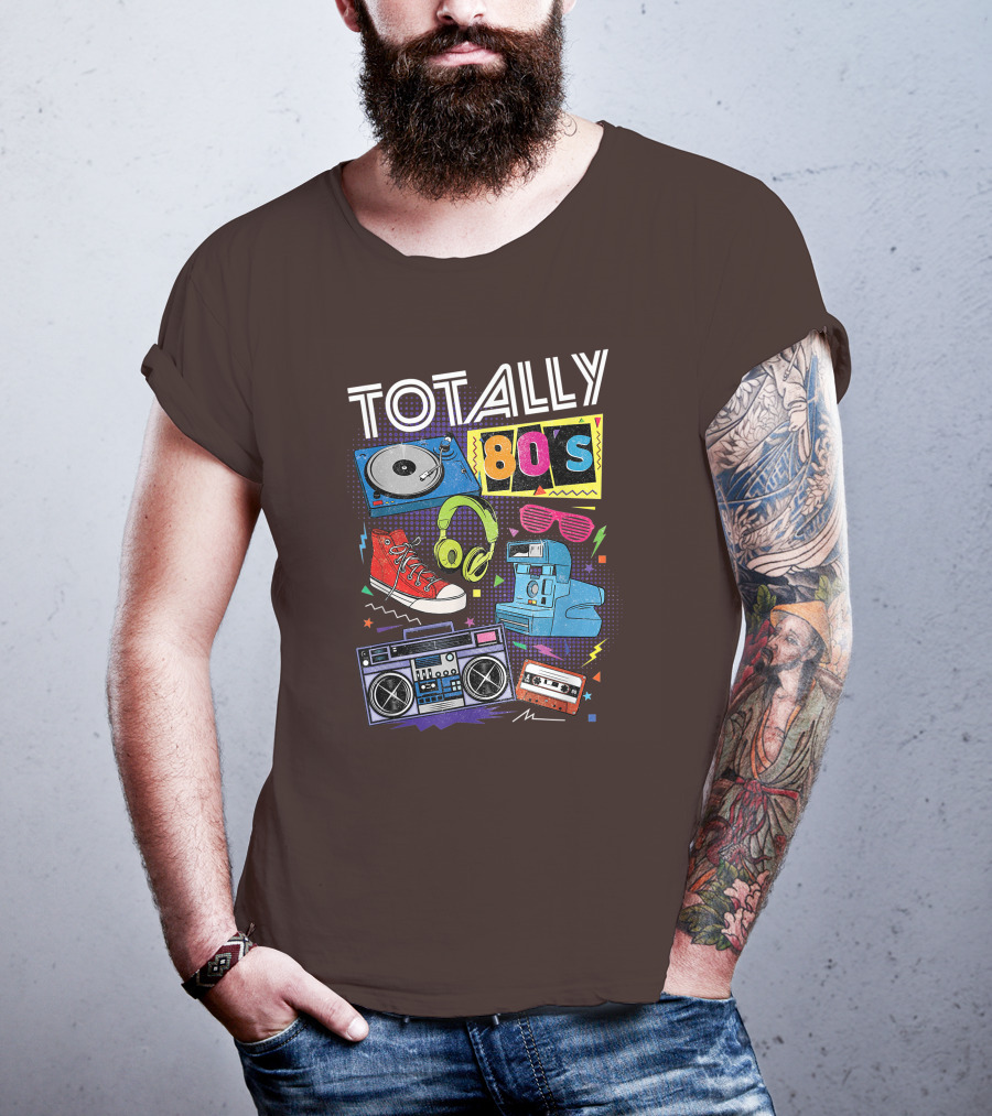 Totally 80s Boombox Cassette Tape T-Shirt