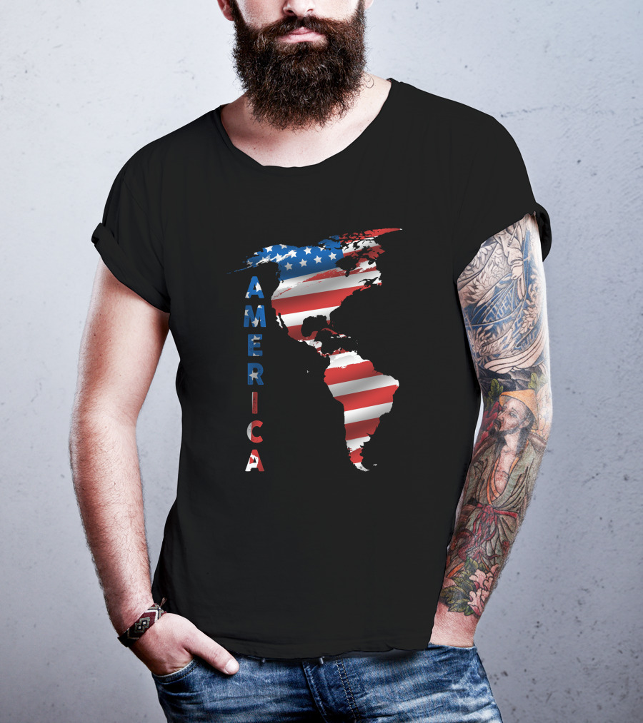 United States Of America Map T-Shirt