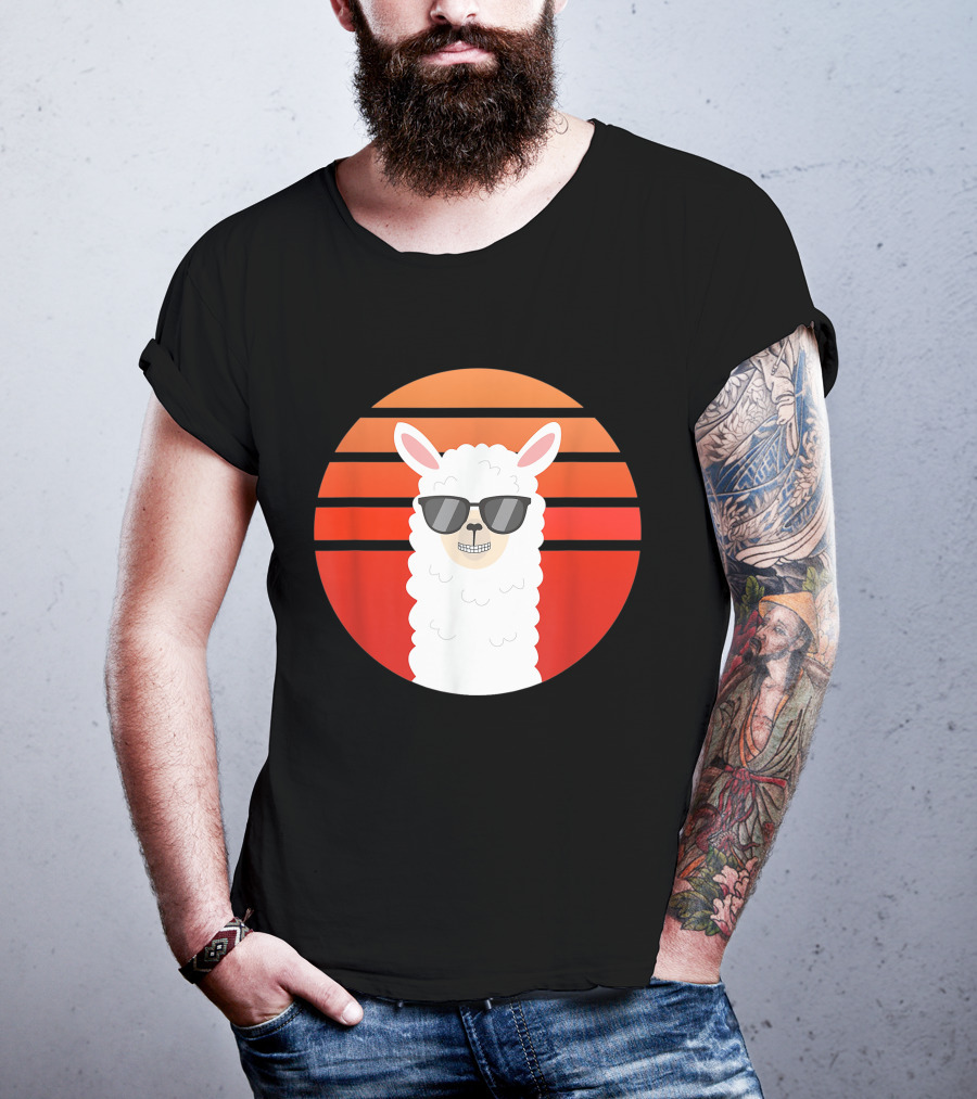 Alpaca Grin Sunset Shades T-Shirt