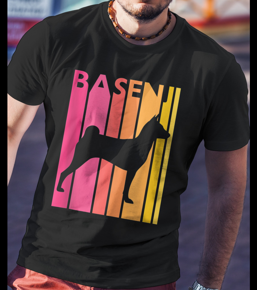 Basenji Retro Love Vintage T-Shirt