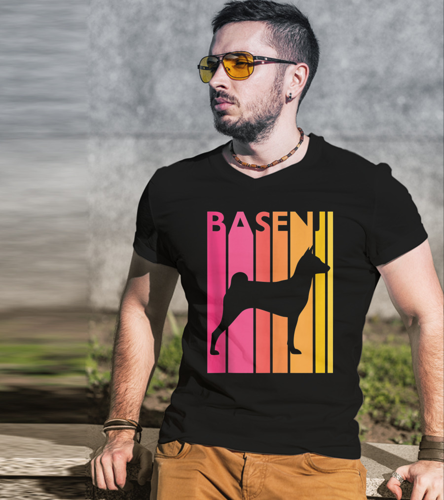 Basenji Retro Love Vintage T-Shirt