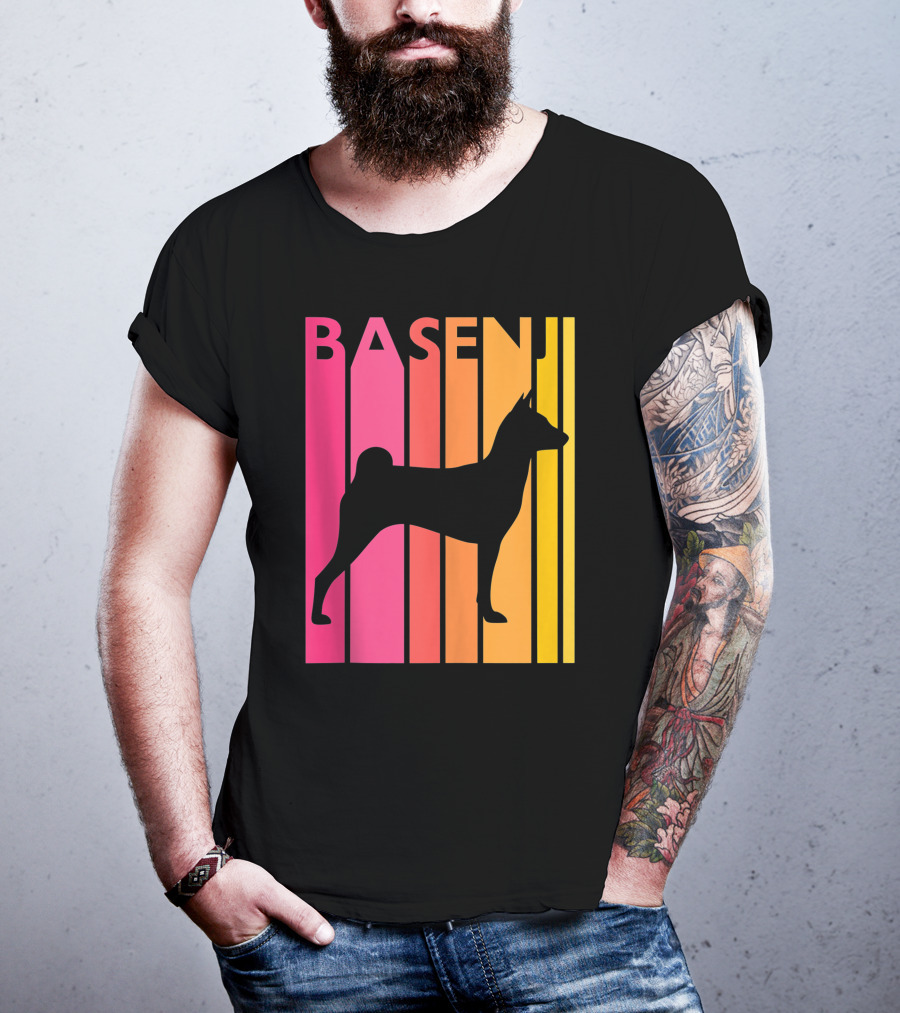 Basenji Retro Love Vintage T-Shirt