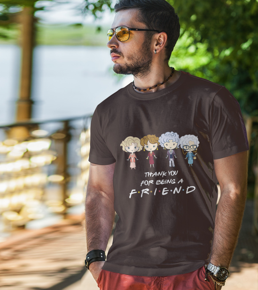 Thank You For Being A Friend Golden Girls F.R.I.E.N.D Circle T-Shirt