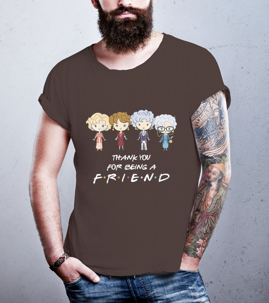 Thank You For Being A Friend Golden Girls F.R.I.E.N.D Circle T-Shirt