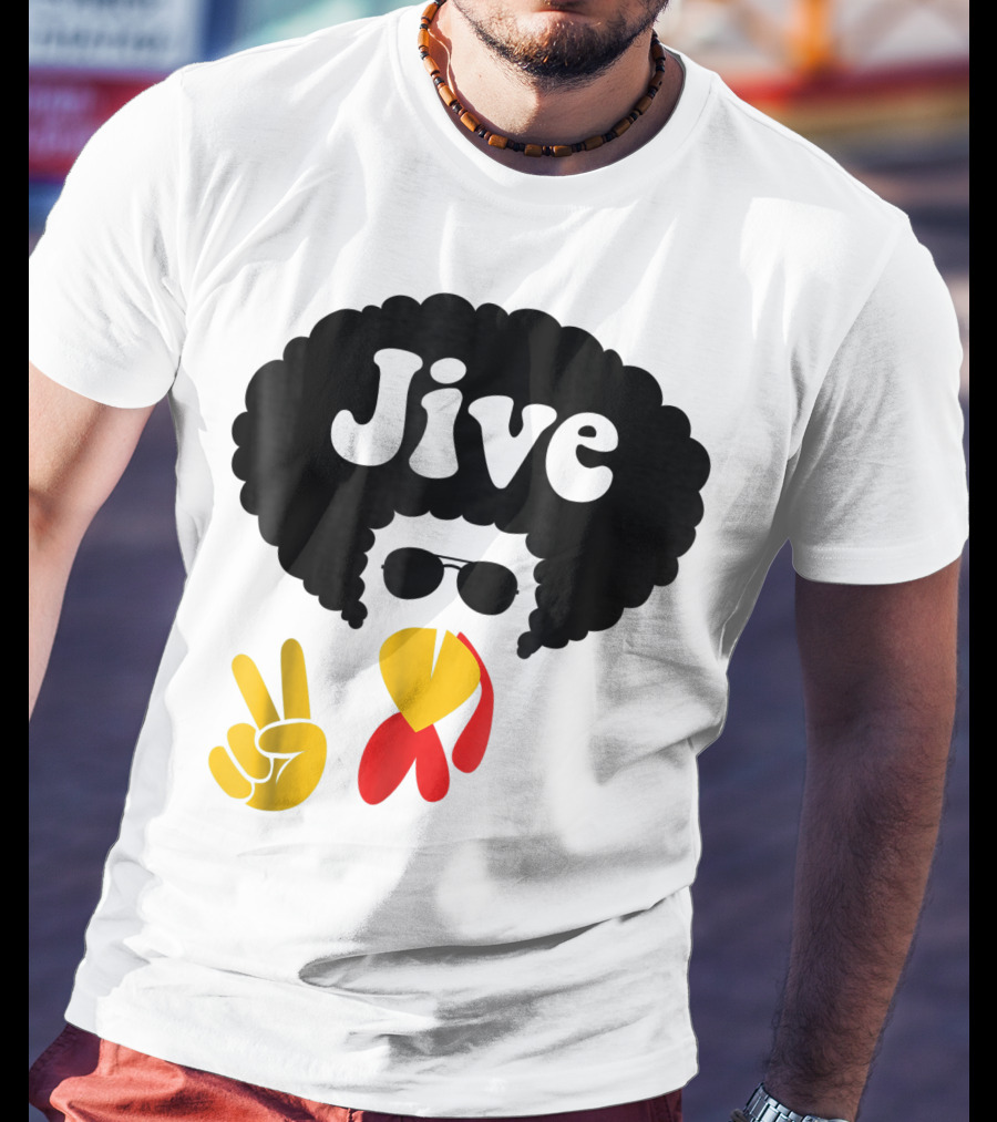 Jive Turkey Face Peace Sign T-Shirt