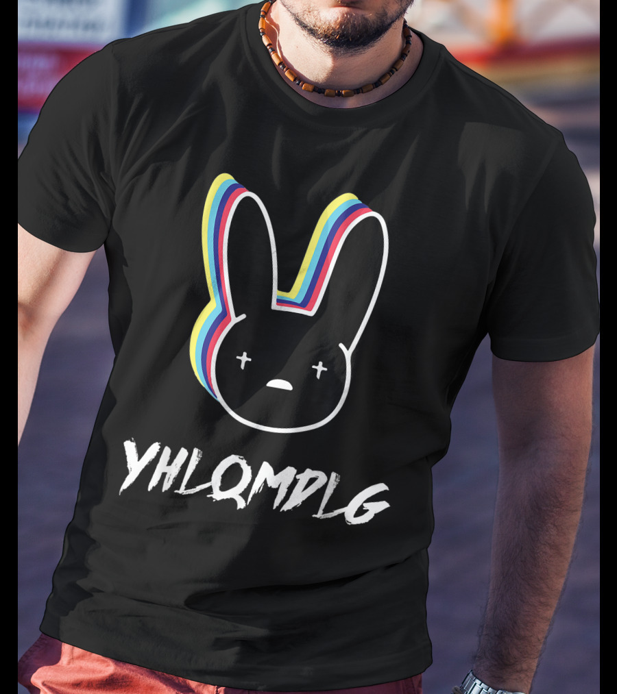 YHLOMDLG Bad Trap Bunny Lighting Eyes T-Shirt