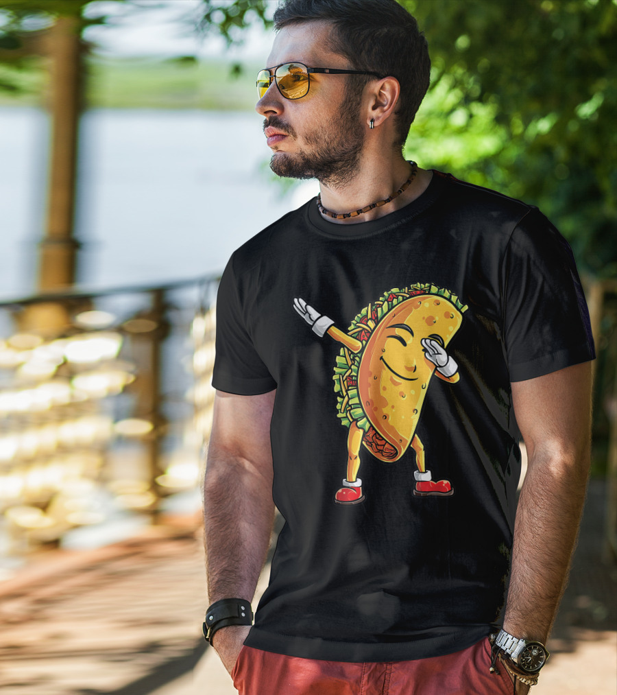 Dabbing Taco Cinco De Mayo Animation T-Shirt