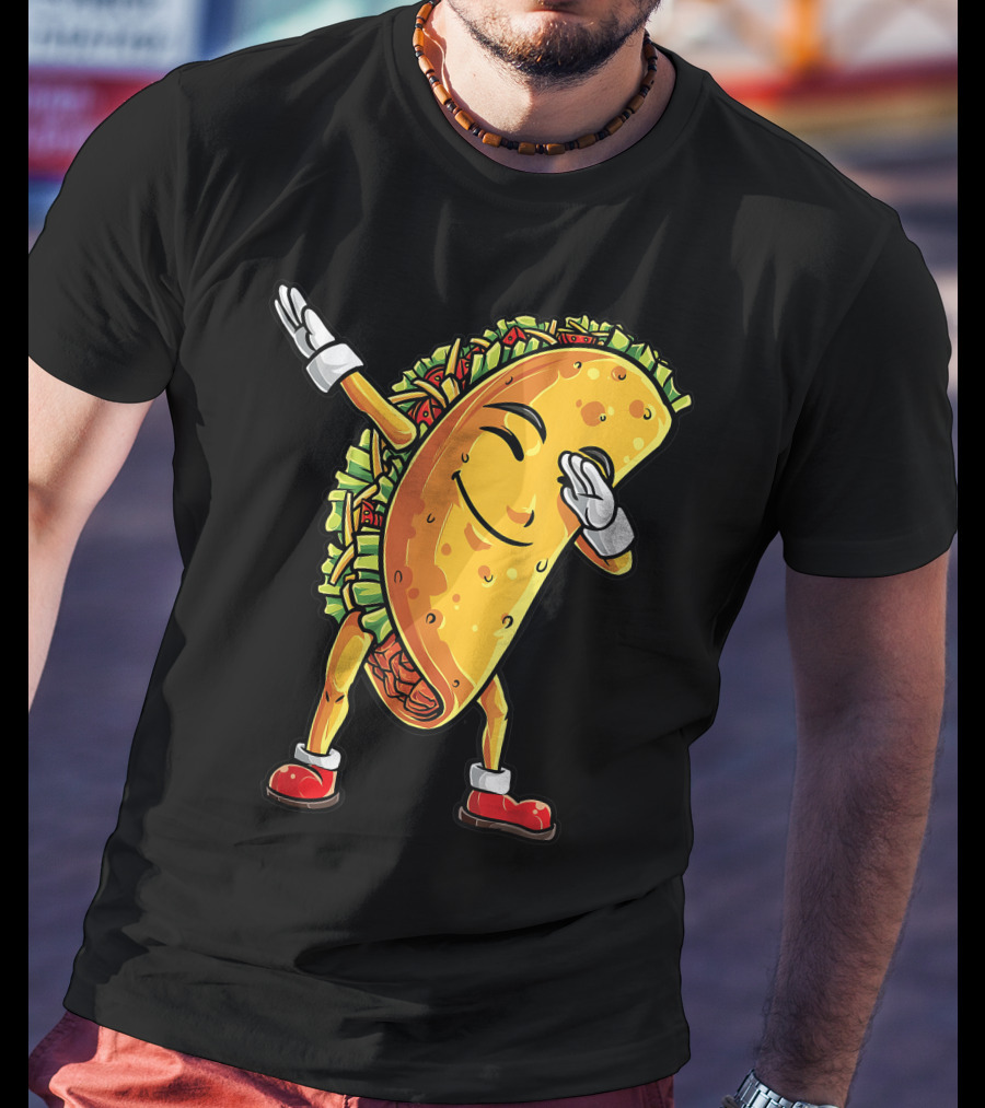 Dabbing Taco Cinco De Mayo Animation T-Shirt