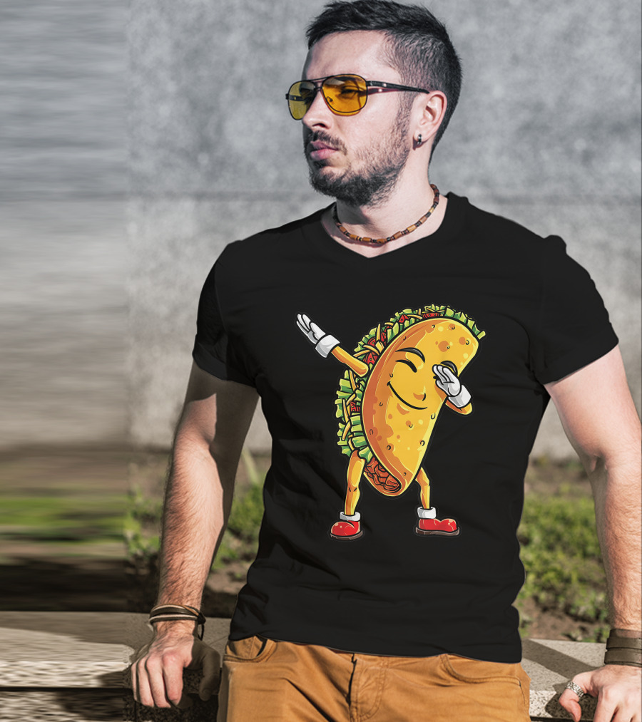 Dabbing Taco Cinco De Mayo Animation T-Shirt