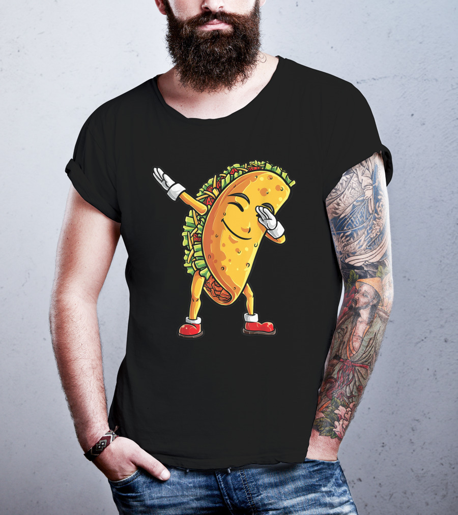 Dabbing Taco Cinco De Mayo Animation T-Shirt