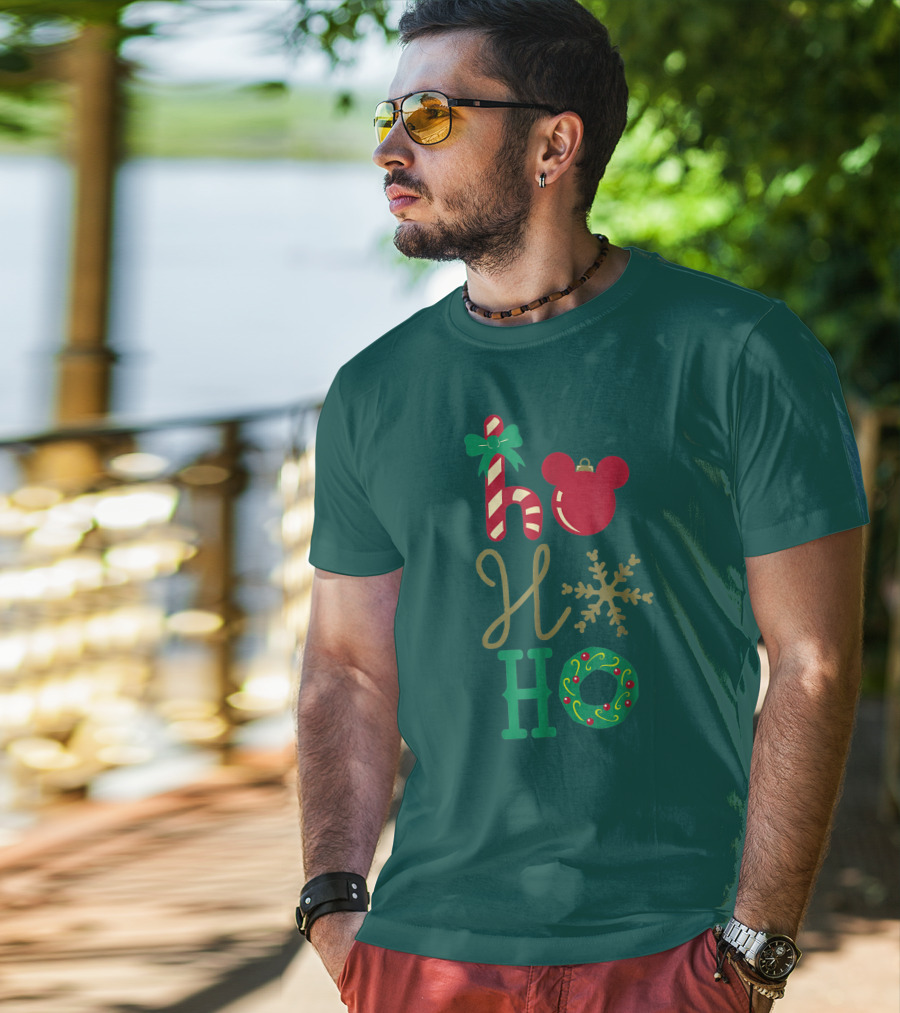 Ho Ho Ho Disney Mickey Holiday T-Shirt