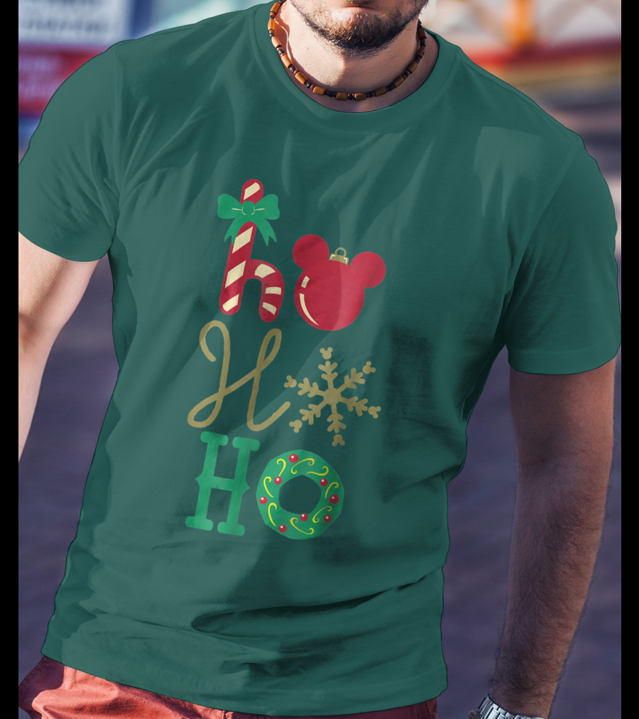Ho Ho Ho Disney Mickey Holiday T-Shirt