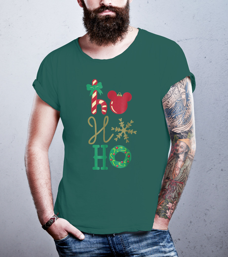 Ho Ho Ho Disney Mickey Holiday T-Shirt