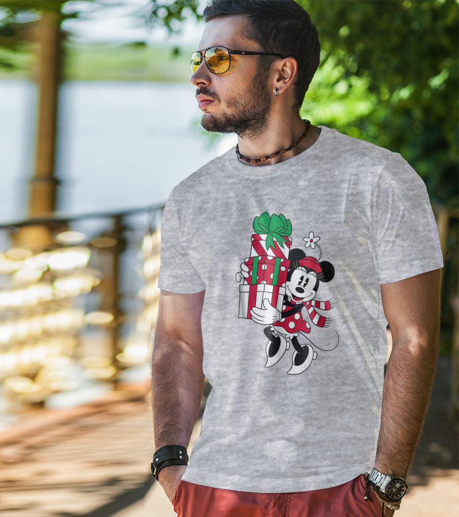 Disney Minnie Mouse Christmas Presents T-Shirt