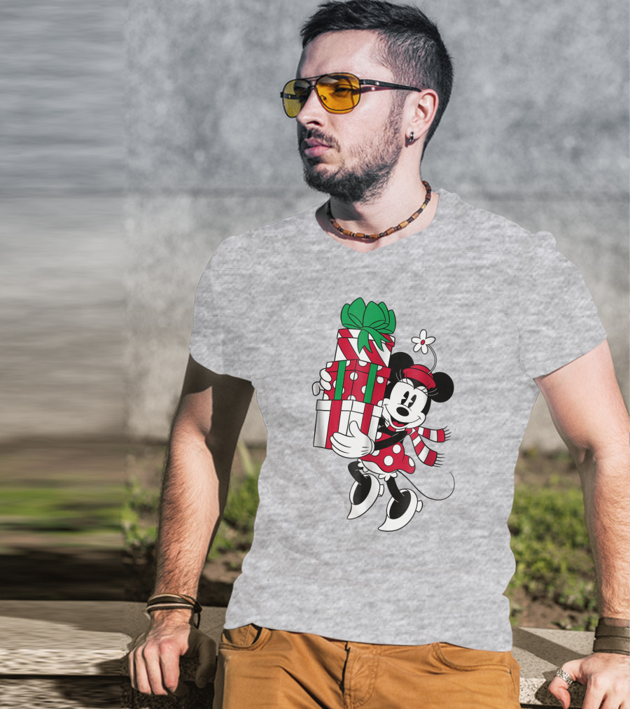 Disney Minnie Mouse Christmas Presents T-Shirt