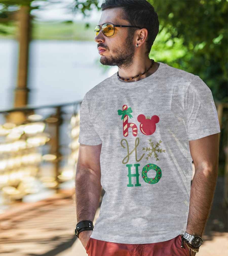 Disney Christmas Mickey Mouse Ho Ho Ho T-Shirt