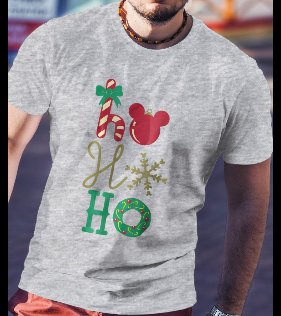 Disney Christmas Mickey Mouse Ho Ho Ho T-Shirt