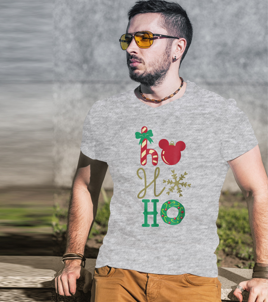Disney Christmas Mickey Mouse Ho Ho Ho T-Shirt