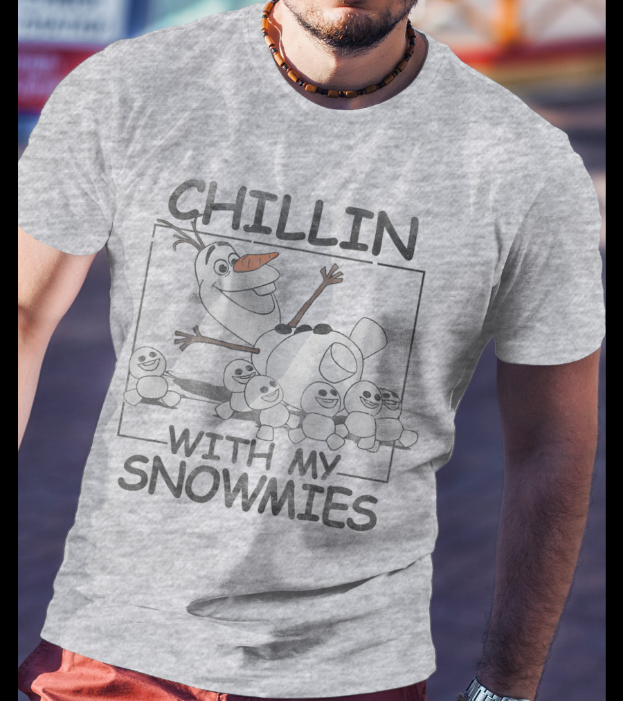 Disney Frozen Olaf Chillin With My Snowmies Snowman Friends T-Shirt