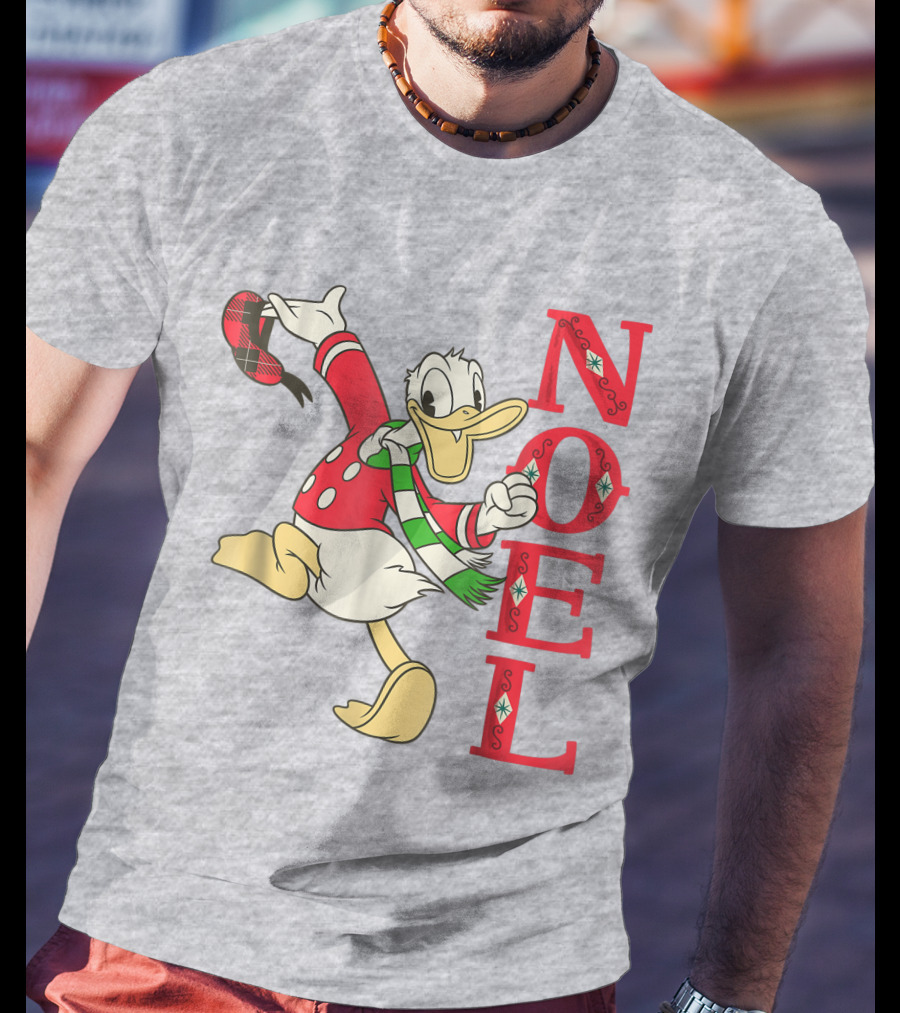 Vintage Disney Donald Duck Noel Holiday Merry Christmas T-Shirt
