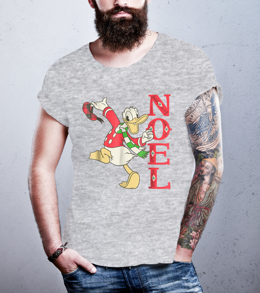 Vintage Disney Donald Duck Noel Holiday Merry Christmas T-Shirt