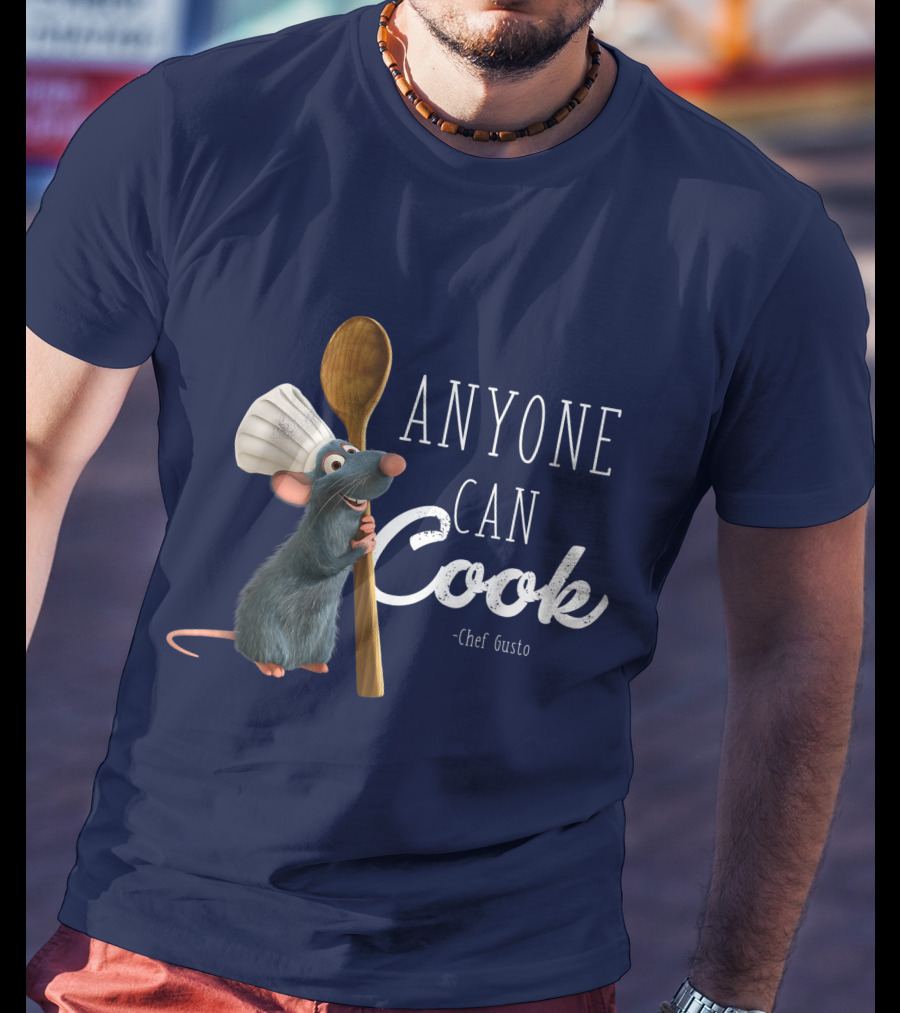 Disney Pixar Ratatouille Remy Anyone Can Cook Chef Gusto T-Shirt