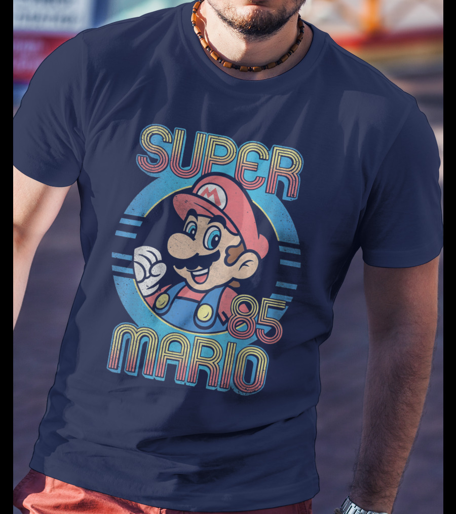 Super Mario Retro 85 Circle Classic T-Shirt