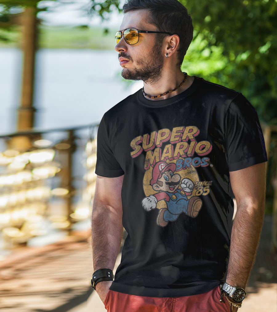 Super Mario Bros Since '85 Retro Gaming T-Shirt