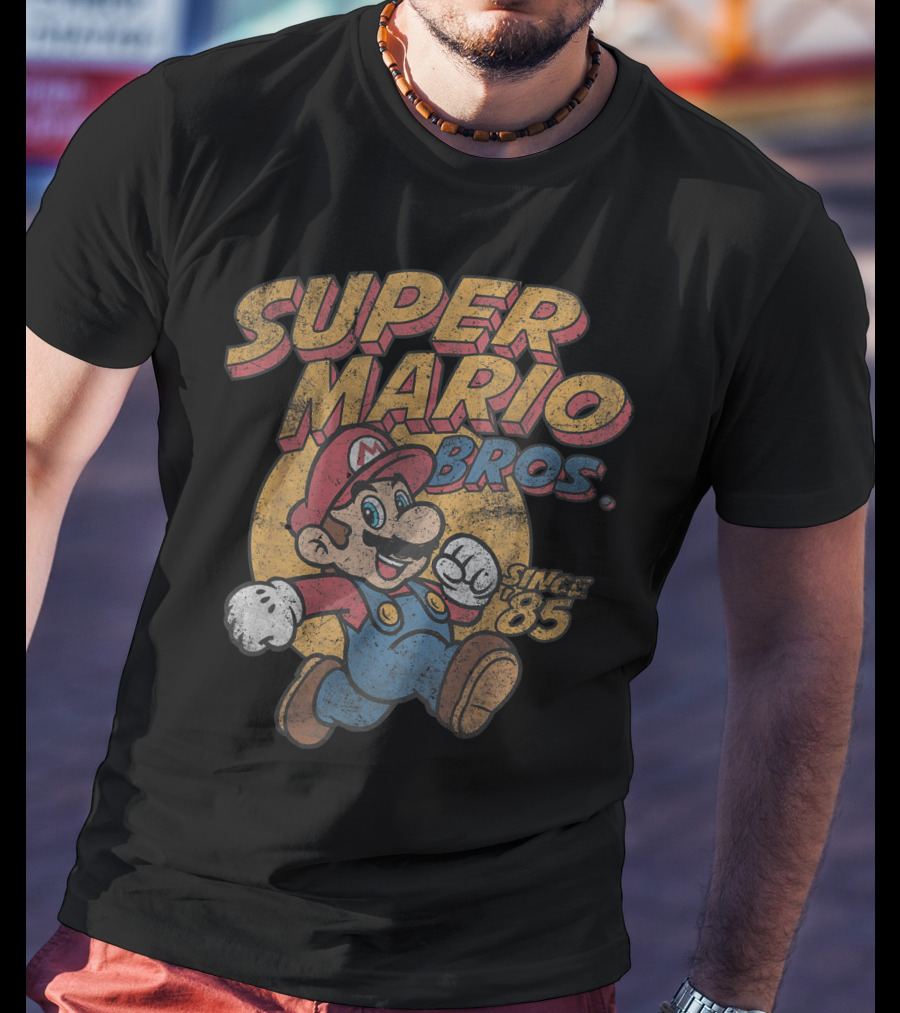 Super Mario Bros Since '85 Retro Gaming T-Shirt