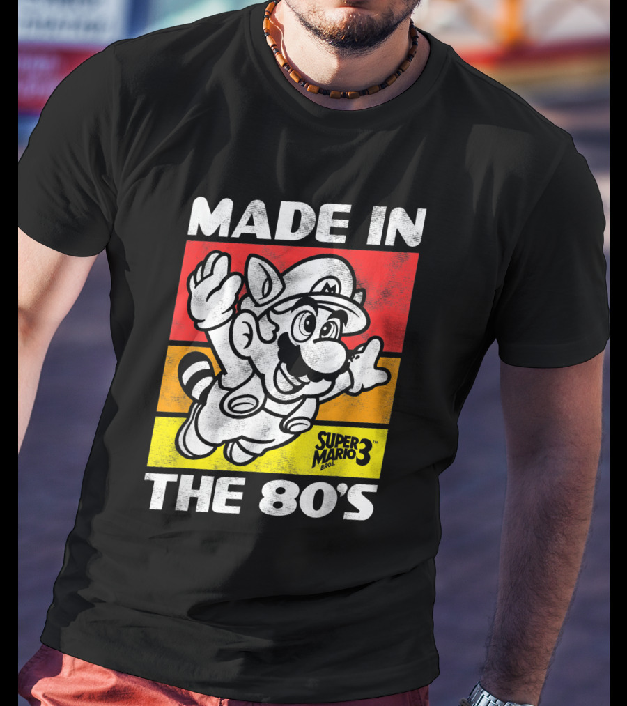 Made In The 80's Super Mario Bros 3 Retro Gaming Humor T-Shirt