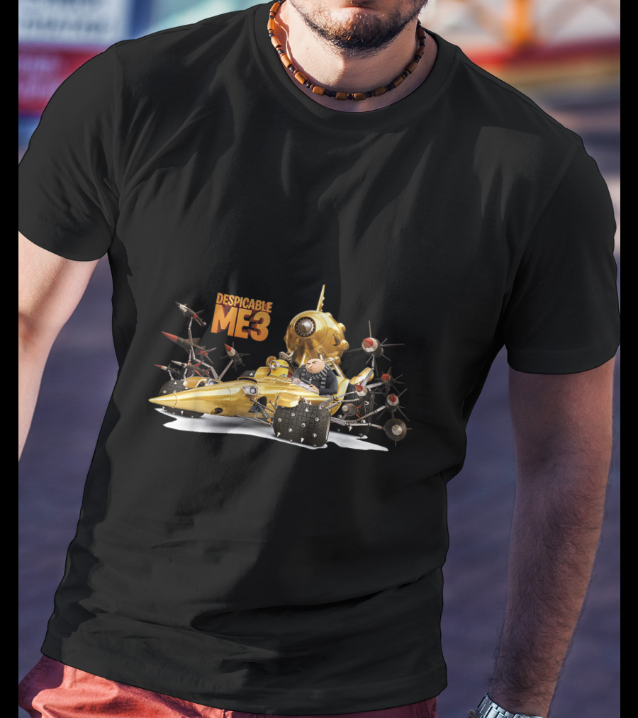 Despicable Me 3 Gru In Gold Submarine With Transforming Gadgets T-Shirt
