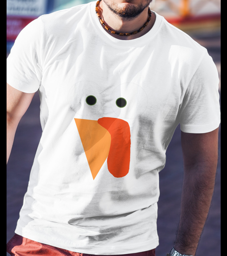 Turkey Face Thanksgiving Gobble Gear Funny Thanksgiving T-Shirt