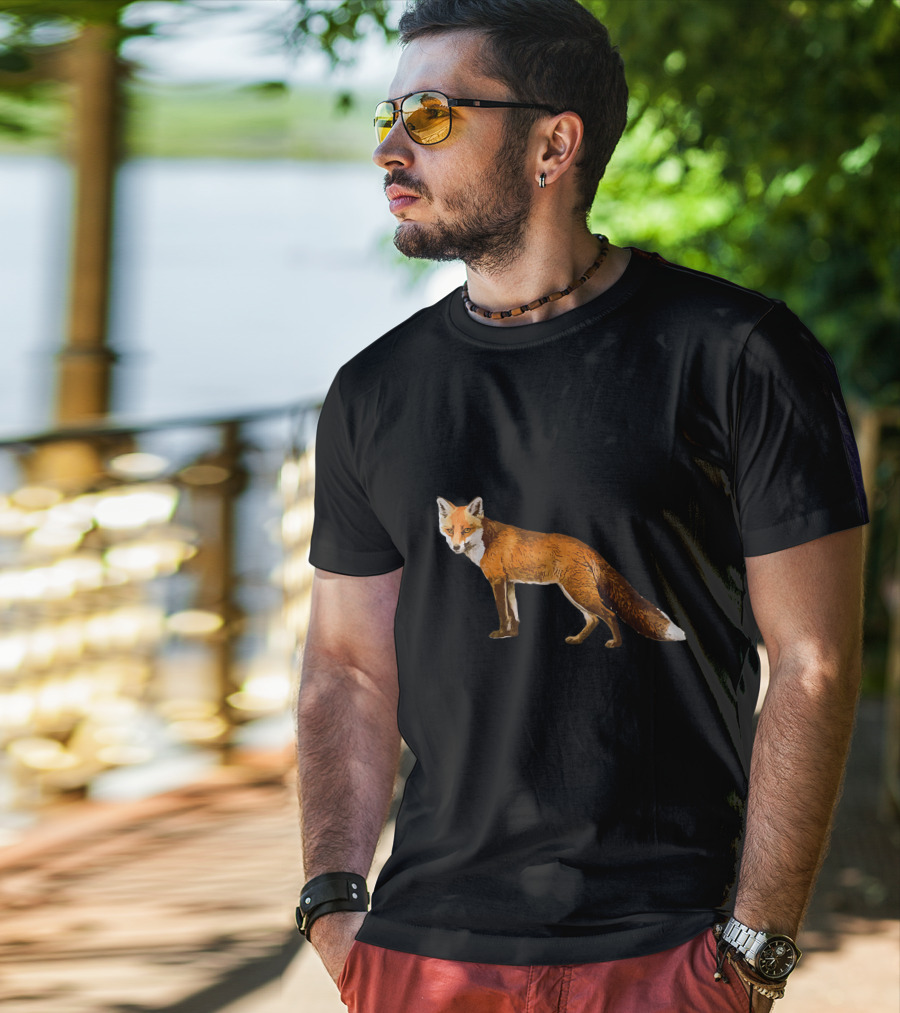 Wild Fantastic Fox Realistic Wildlife Forest Creature T-Shirt
