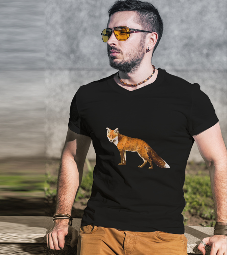 Wild Fantastic Fox Realistic Wildlife Forest Creature T-Shirt