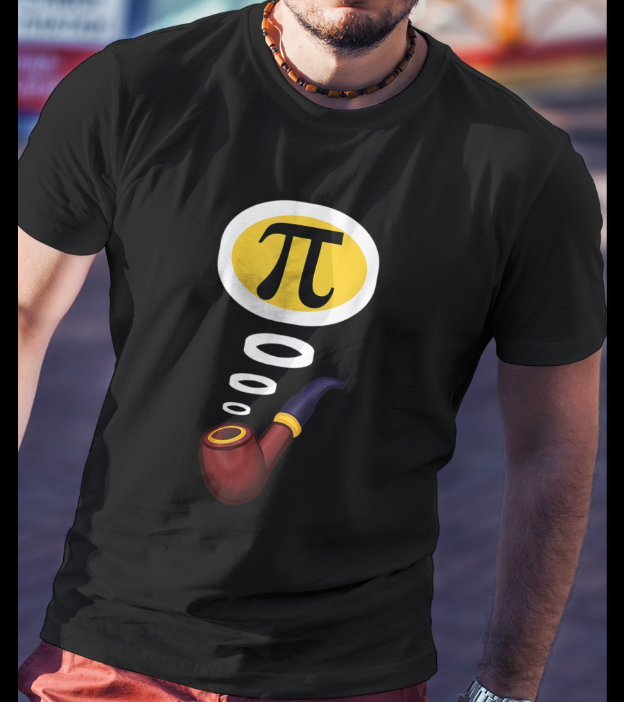 Pi Day Pipe With Pi Symbol For Teacher T-Shirt