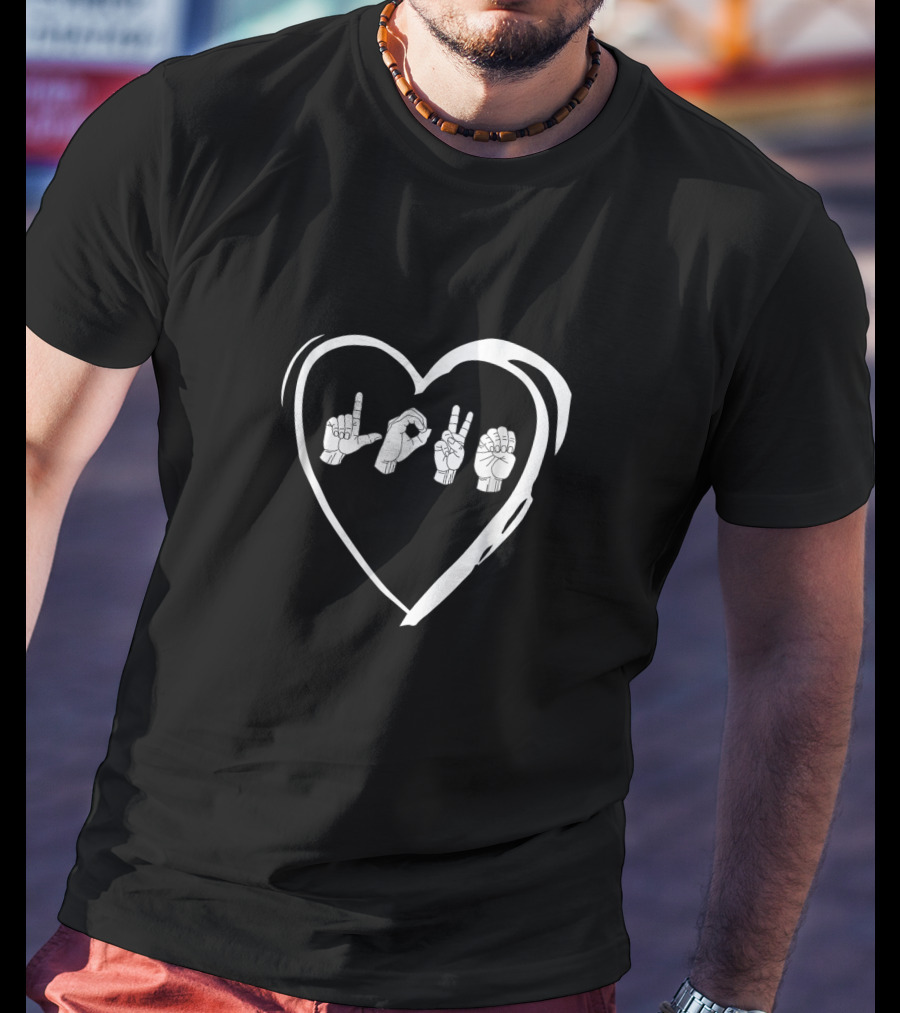 Love Heart Sign Language ASL T-Shirt