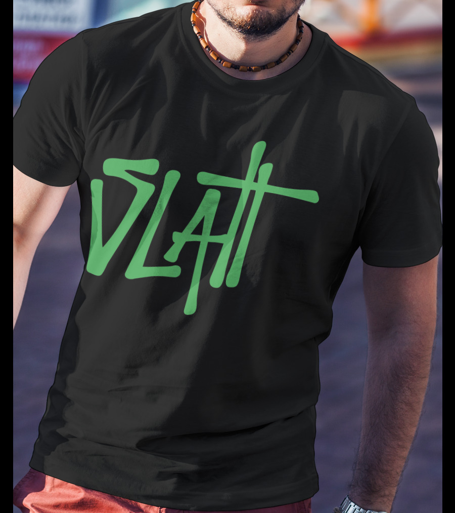 Slatt Young Thug Green Text T-Shirt