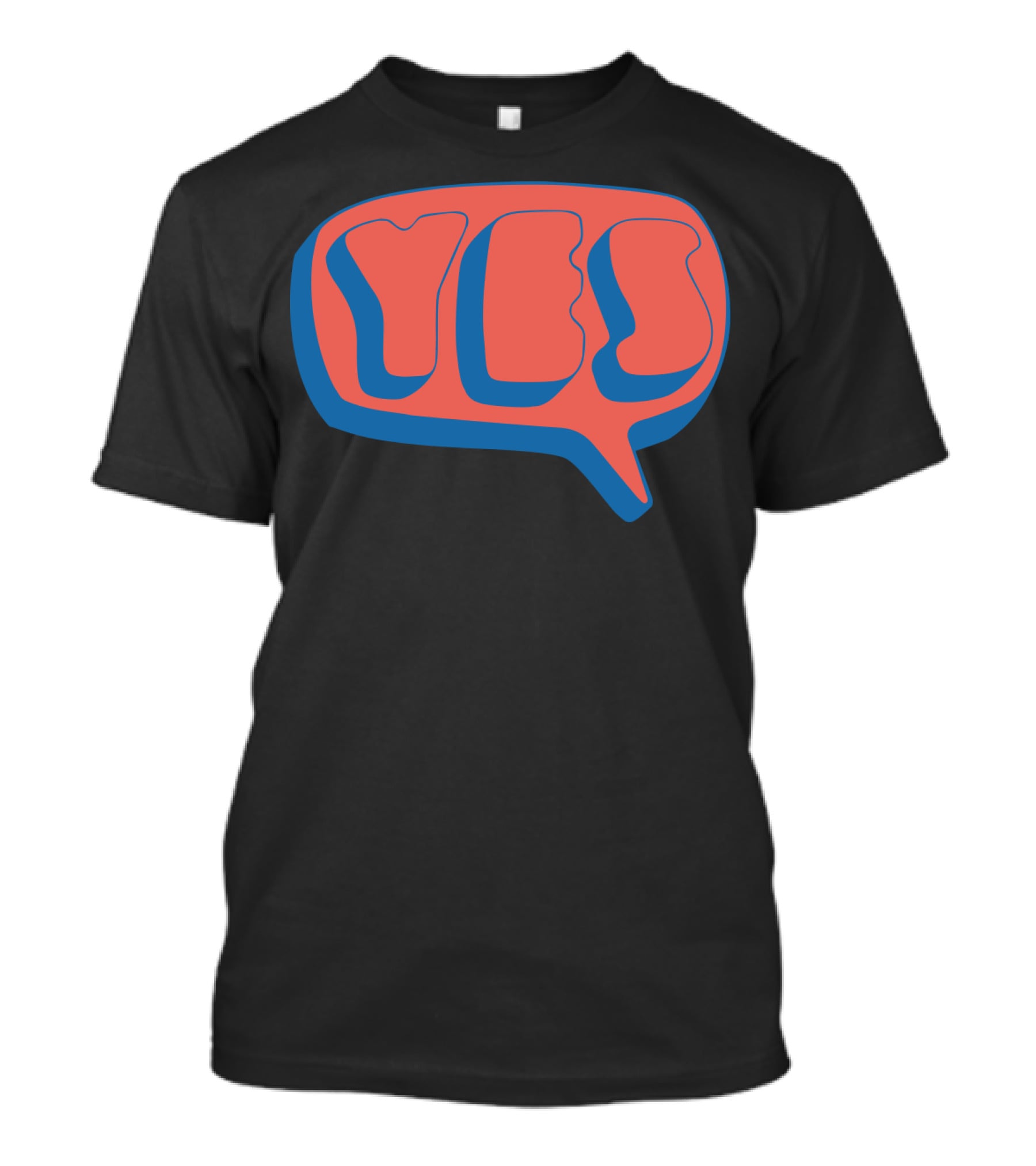 Yes 1969 Album Logo Retro Text Bubble T-Shirt